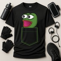 Poggers Pepe Meme Gaming Live Stream Poacket Cooling Performance Crew T-Shirt