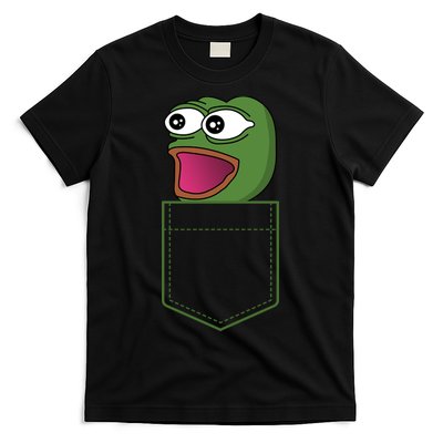 Poggers Pepe Meme Gaming Live Stream Poacket T-Shirt