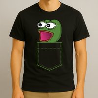 Poggers Pepe Meme Gaming Live Stream Poacket T-Shirt