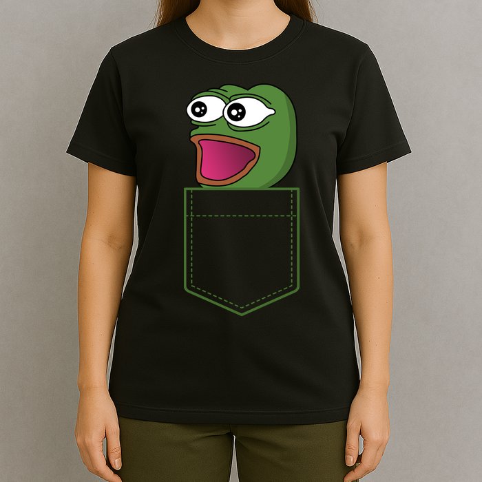 Poggers Pepe Meme Gaming Live Stream Poacket T-Shirt
