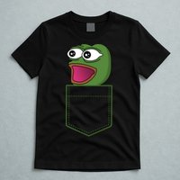 Poggers Pepe Meme Gaming Live Stream Poacket T-Shirt