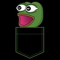 Poggers Pepe Meme Gaming Live Stream Poacket Button