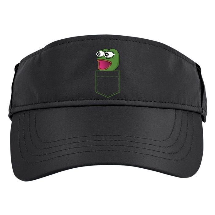 Poggers Pepe Meme Gaming Live Stream Poacket Adult Drive Performance Visor