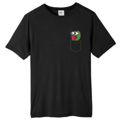 Poggers Pepe Meme Gaming Live Stream Poacket Tall Fusion ChromaSoft Performance T-Shirt