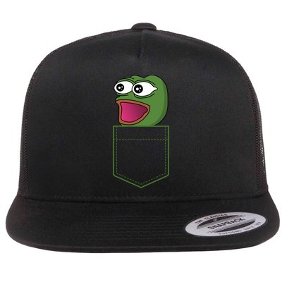 Poggers Pepe Meme Gaming Live Stream Poacket Flatbill Hat