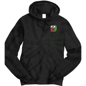 Poggers Pepe Meme Gaming Live Stream Poacket Tie Dye Hoodie