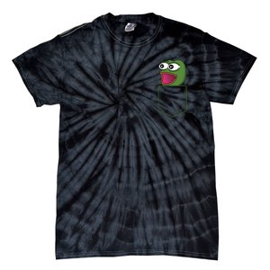 Poggers Pepe Meme Gaming Live Stream Poacket Tie-Dye T-Shirt