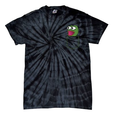 Poggers Pepe Meme Gaming Live Stream Poacket Tie-Dye T-Shirt