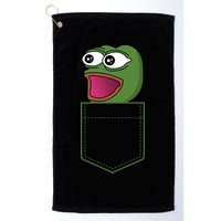 Poggers Pepe Meme Gaming Live Stream Poacket Golf Towel