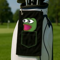 Poggers Pepe Meme Gaming Live Stream Poacket Golf Towel