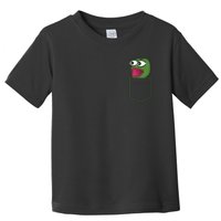 Poggers Pepe Meme Gaming Live Stream Poacket Toddler T-Shirt