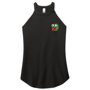 Poggers Pepe Meme Gaming Live Stream Poacket Women's Perfect Tri Rocker Tank