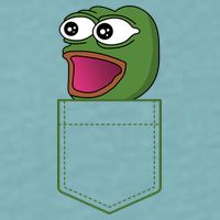 Poggers Pepe Meme Gaming Live Stream Poacket Sueded Cloud Jersey T-Shirt