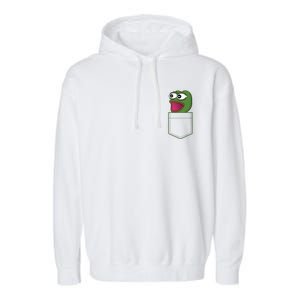 Poggers Pepe Meme Gaming Live Stream Poacket Garment-Dyed Fleece Hoodie