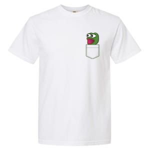 Poggers Pepe Meme Gaming Live Stream Poacket Garment-Dyed Heavyweight T-Shirt