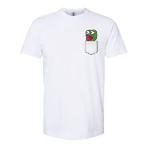 Poggers Pepe Meme Gaming Live Stream Poacket Softstyle CVC T-Shirt