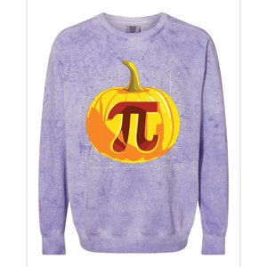 Pumpkin Pie Math Shirts Funny Halloween Thanksgiving Pi Day Colorblast Crewneck Sweatshirt