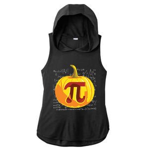 Pumpkin Pie Math Shirts Funny Halloween Thanksgiving Pi Day Ladies PosiCharge Tri-Blend Wicking Draft Hoodie Tank