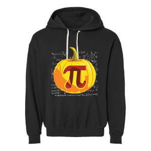 Pumpkin Pie Math Shirts Funny Halloween Thanksgiving Pi Day Garment-Dyed Fleece Hoodie