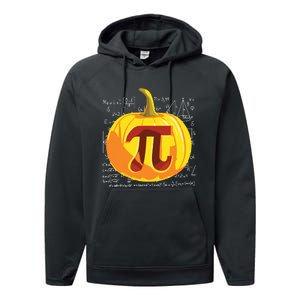 Pumpkin Pie Math Shirts Funny Halloween Thanksgiving Pi Day Performance Fleece Hoodie