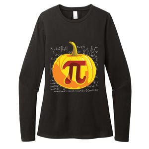 Pumpkin Pie Math Shirts Funny Halloween Thanksgiving Pi Day Womens CVC Long Sleeve Shirt