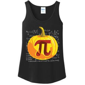 Pumpkin Pie Math Shirts Funny Halloween Thanksgiving Pi Day Ladies Essential Tank