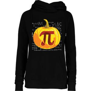 Pumpkin Pie Math Shirts Funny Halloween Thanksgiving Pi Day Womens Funnel Neck Pullover Hood