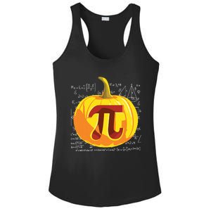 Pumpkin Pie Math Shirts Funny Halloween Thanksgiving Pi Day Ladies PosiCharge Competitor Racerback Tank