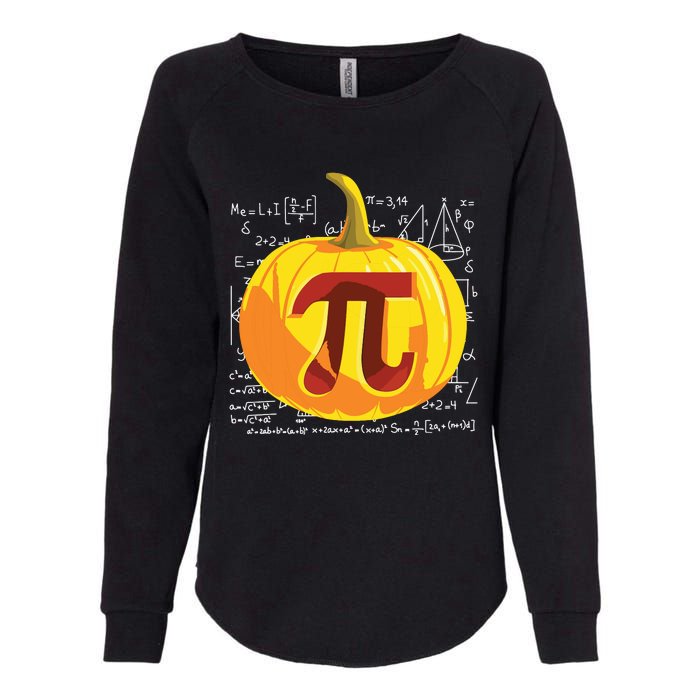 Pumpkin Pie Math Shirts Funny Halloween Thanksgiving Pi Day Womens California Wash Sweatshirt