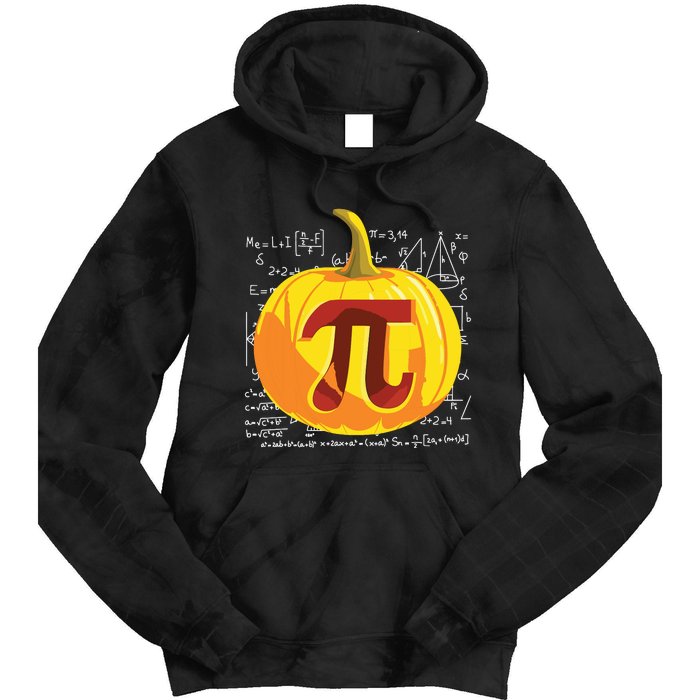 Pumpkin Pie Math Shirts Funny Halloween Thanksgiving Pi Day Tie Dye Hoodie