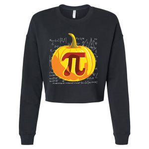 Pumpkin Pie Math Shirts Funny Halloween Thanksgiving Pi Day Cropped Pullover Crew