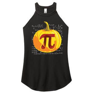 Pumpkin Pie Math Shirts Funny Halloween Thanksgiving Pi Day Women's Perfect Tri Rocker Tank