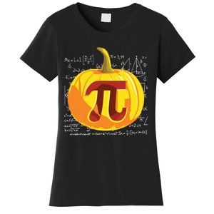 Pumpkin Pie Math Shirts Funny Halloween Thanksgiving Pi Day Women's T-Shirt