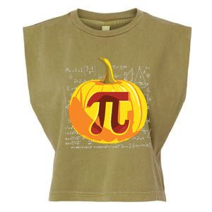 Pumpkin Pie Math Shirts Funny Halloween Thanksgiving Pi Day Garment-Dyed Women's Muscle Tee