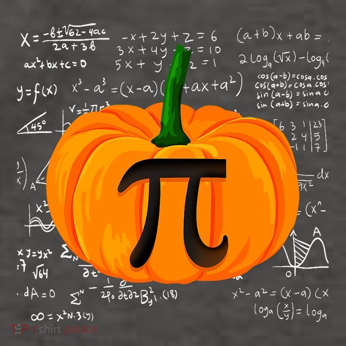 Pumpkin Pie Math Funny Halloween Thanksgiving Pi Day Vector Backpack
