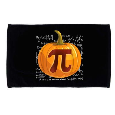 Pumpkin Pie Math Shirt Funny Halloween Thanksgiving Pi Day Microfiber Hand Towel