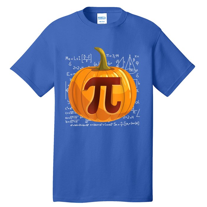 Pumpkin Pie Math Shirt Funny Halloween Thanksgiving Pi Day Tall T-Shirt