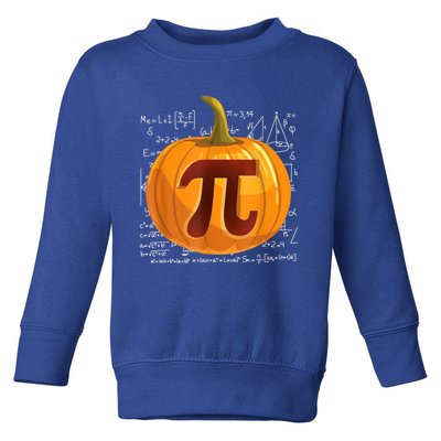 Pumpkin Pie Math Shirt Funny Halloween Thanksgiving Pi Day Toddler Sweatshirt