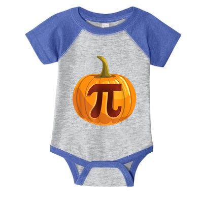 Pumpkin Pie Math Shirt Funny Halloween Thanksgiving Pi Day Infant Baby Jersey Bodysuit