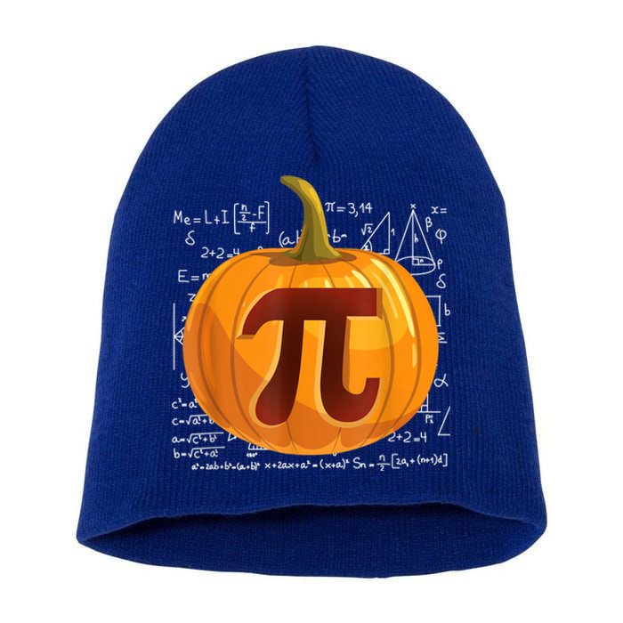 Pumpkin Pie Math Shirt Funny Halloween Thanksgiving Pi Day Short Acrylic Beanie