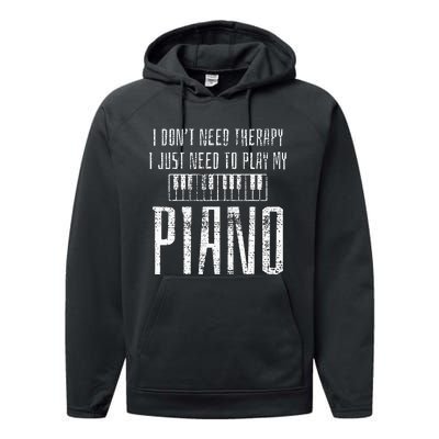 Piano Pianist Music Instrument Teacher Gift Performance Fleece Hoodie