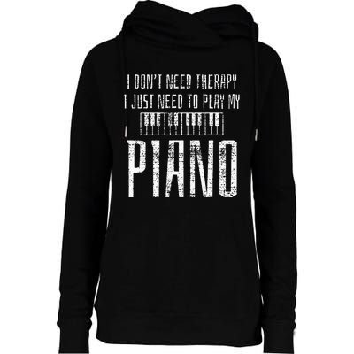 Piano Pianist Music Instrument Teacher Gift Womens Funnel Neck Pullover Hood