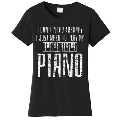 Piano Pianist Music Instrument Teacher Gift Women's T-Shirt