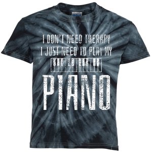 Piano Pianist Music Instrument Teacher Gift Kids Tie-Dye T-Shirt