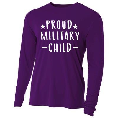 Purple Proud Military Child Military Children Month Cooling Performance Long Sleeve Crew