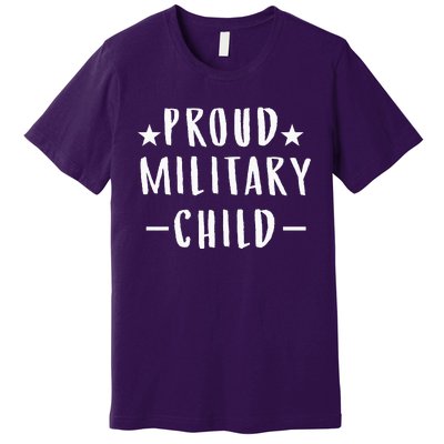 Purple Proud Military Child Military Children Month Premium T-Shirt