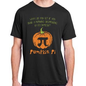 Pumpkin Pie Math Funny Halloween Thanksgiving Pi Day Adult ChromaSoft Performance T-Shirt