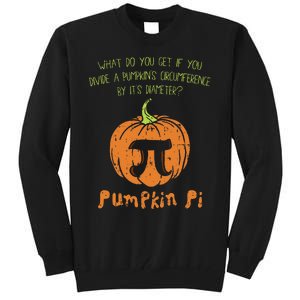 Pumpkin Pie Math Funny Halloween Thanksgiving Pi Day Tall Sweatshirt