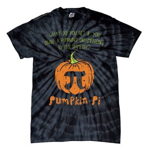 Pumpkin Pie Math Funny Halloween Thanksgiving Pi Day Tie-Dye T-Shirt