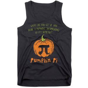 Pumpkin Pie Math Funny Halloween Thanksgiving Pi Day Tank Top